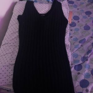 Fuzzy black dress
